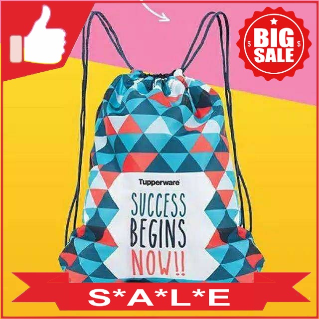 Tupperware Tas Serut ransel tas sekolah Tupperware Original