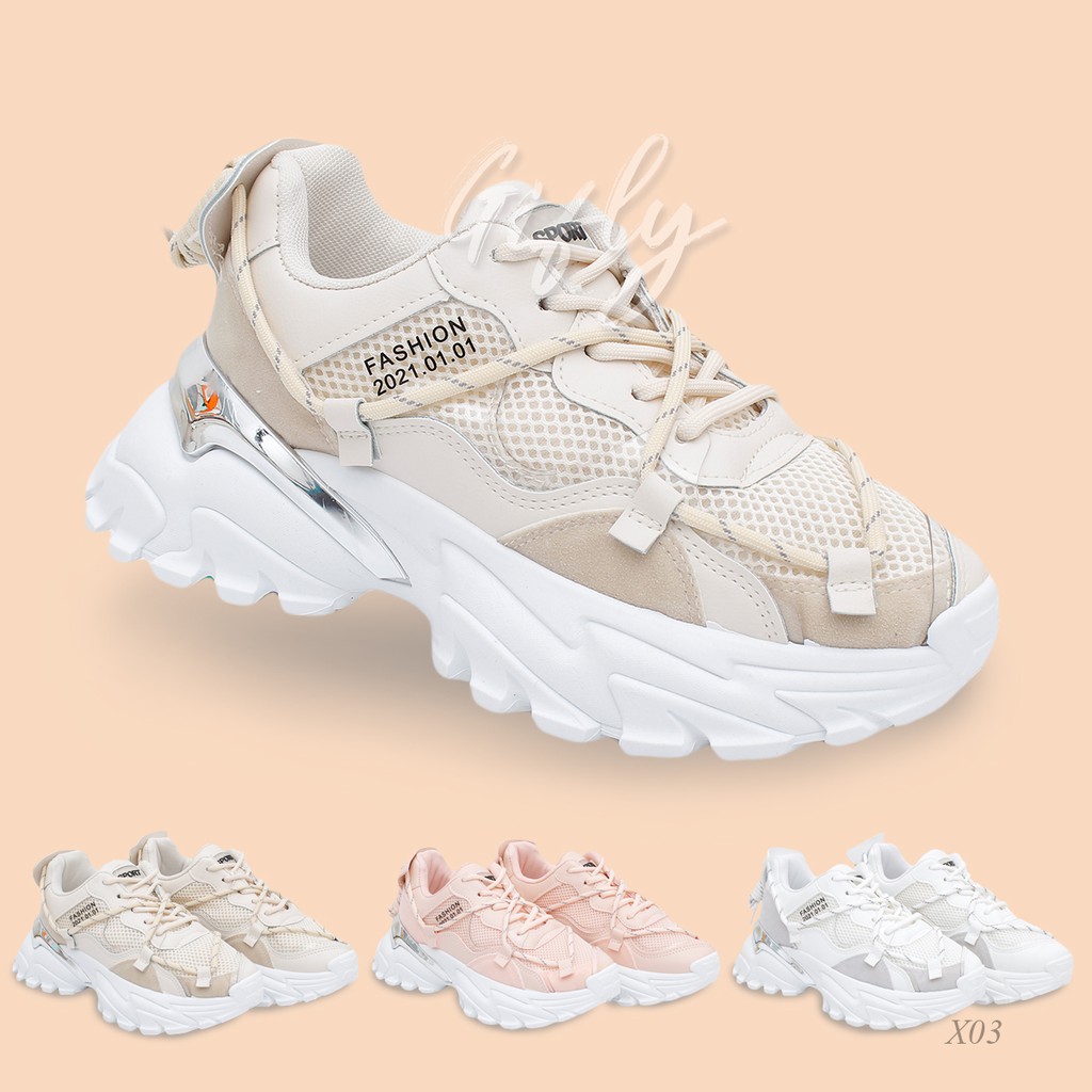 Sneakers Korea Wanita Gifly Army Shoes X03