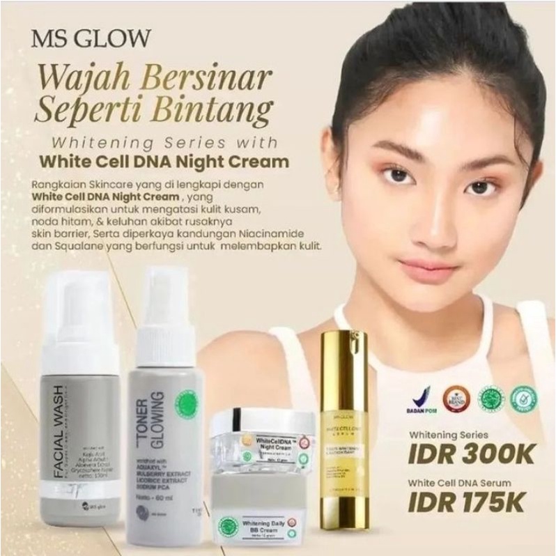 Paket WhiteCellDNA Dan Serum WhitecellDNA Ms Glow / Paket WhiteCellDNA Ms Glow