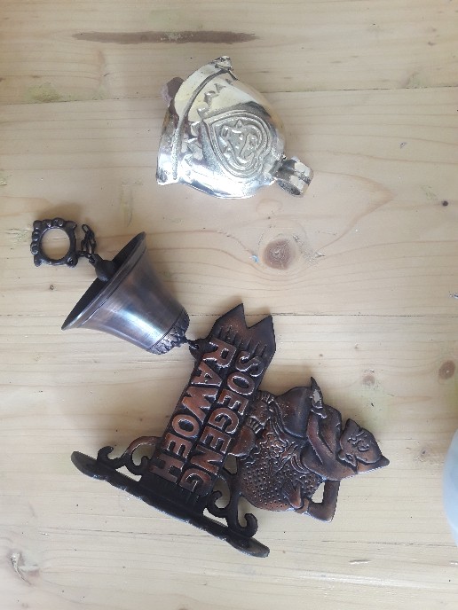 Klontong Sapi Bandul Ternak Sapi Kambing Waena Gold Ukuran Lengkap Kuningan Asli