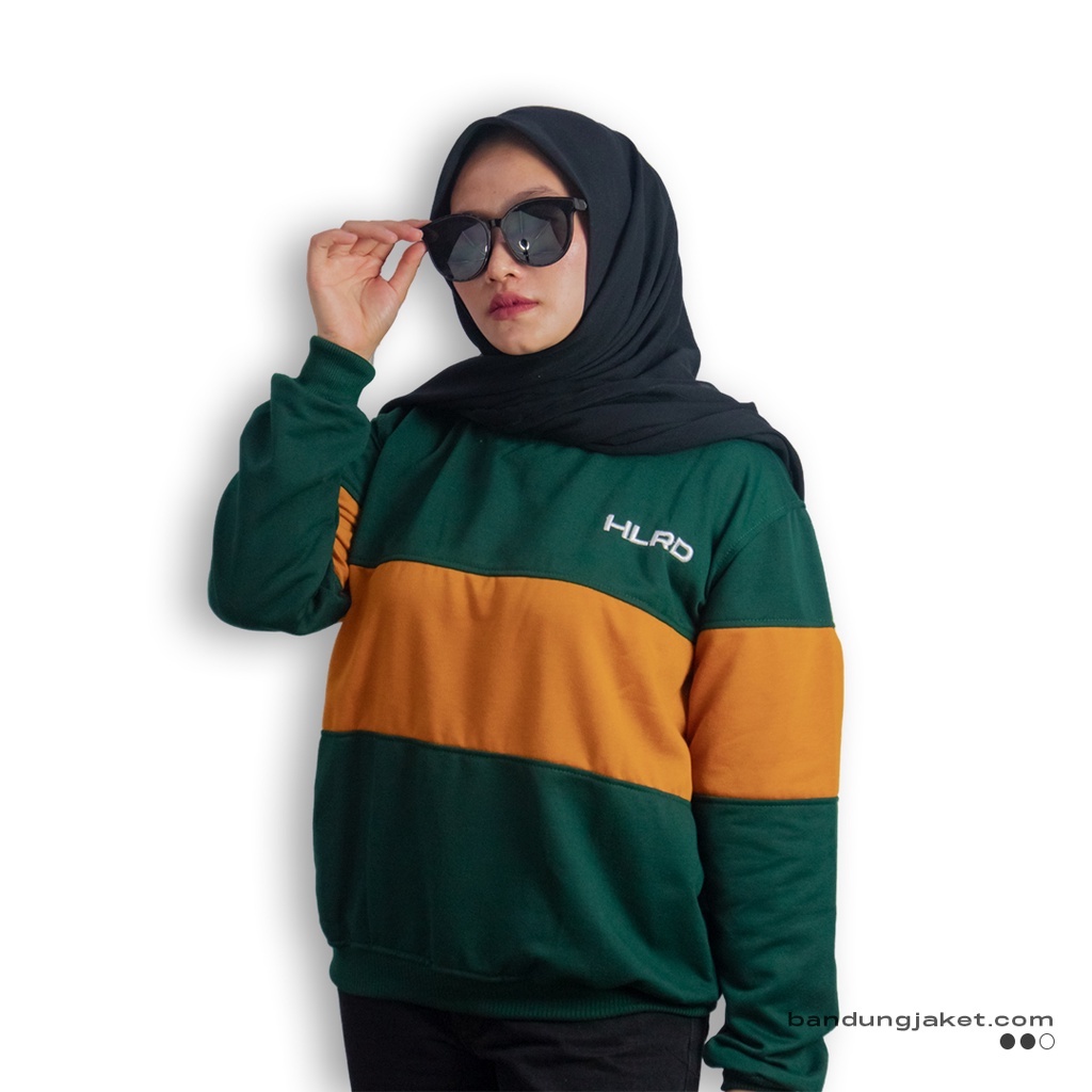 Holyrider Sweatshirt Stripe Henzie Emerald II  Sweatshirt Stripe Fashionable