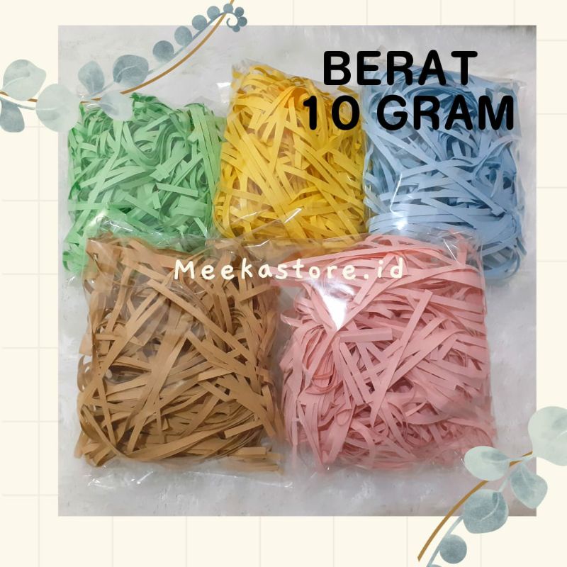 

Kertas Suir Kertas Cacah Kertas Hampers kertas serut shredded paper isian kotak kado
