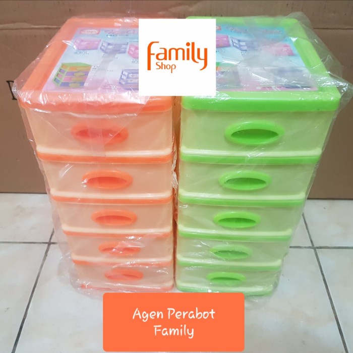 Ready CONTAINER MINI SUSUN 5 LACI KECIL SHINPO 363-5 / BOX TEMPAT PENYIMPAN Terlaris