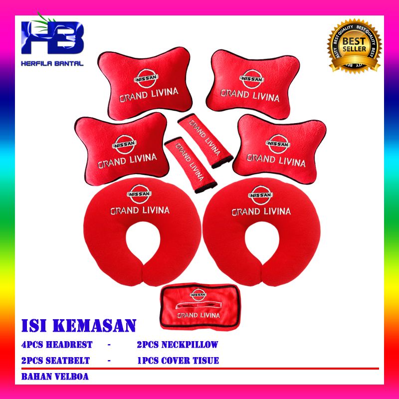 jual bantal mobil Nissan grand Livina aksesoris interior mobil grand Livina