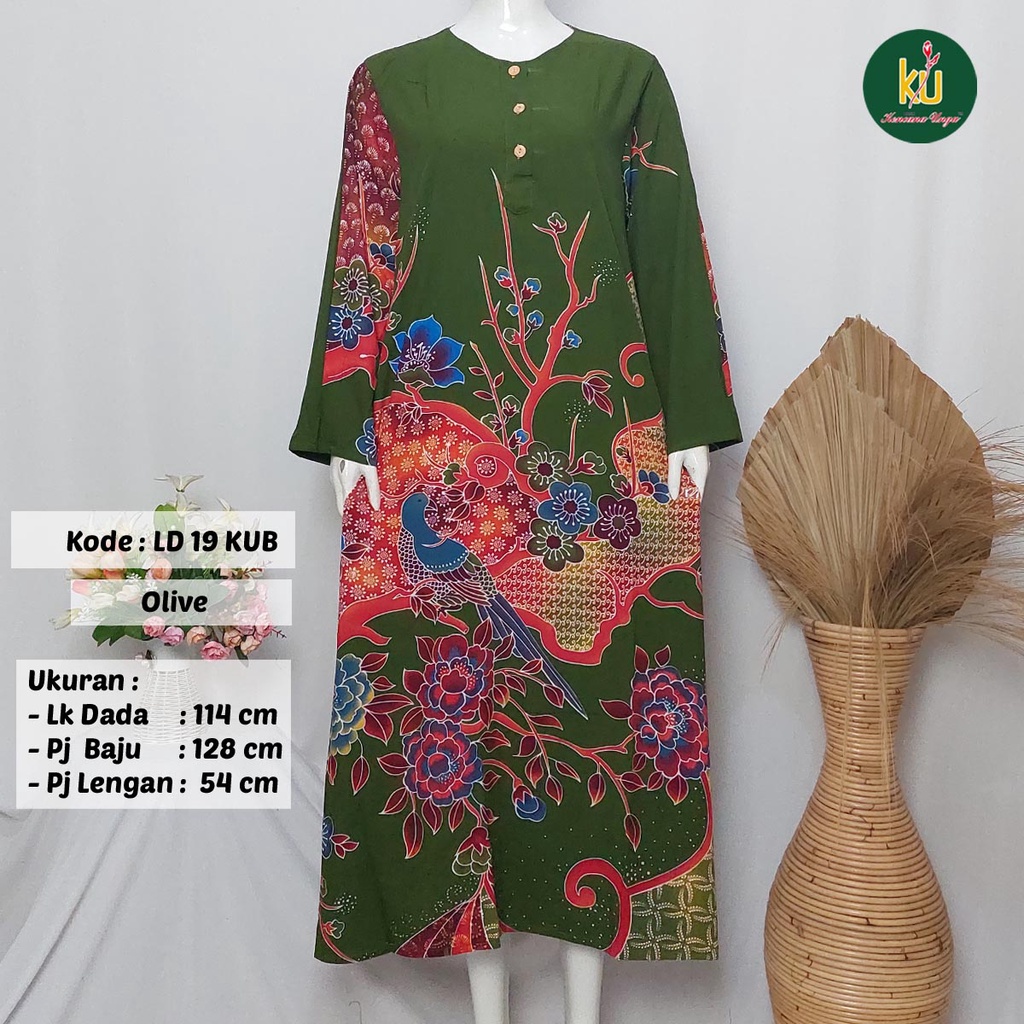 COD LD 20 KUB | DASTER PANJANG KENCANA UNGU ASLI LABEL BIRU | LongDress Wanita Lengan Panjang Busui ini-5