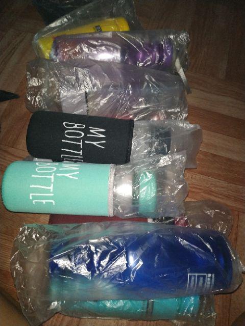 Mbo - [1kg = 12 Pcs] My Bottle Bening Berlogo bpa Free Free Pouch Busa Warna