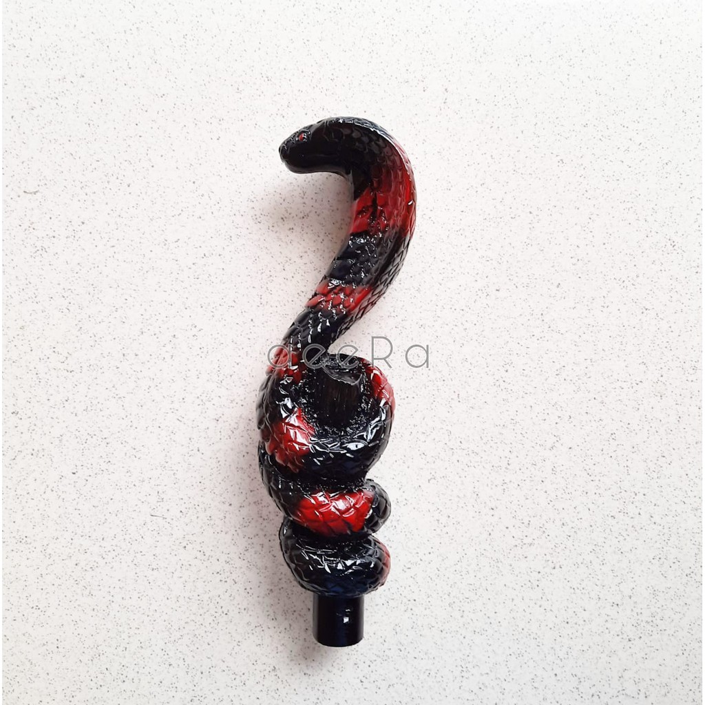 SHIFT KNOB PERSNELING / TONGKAT PERSENELING MOBIL MOTIF ULAR COBRA LILIT