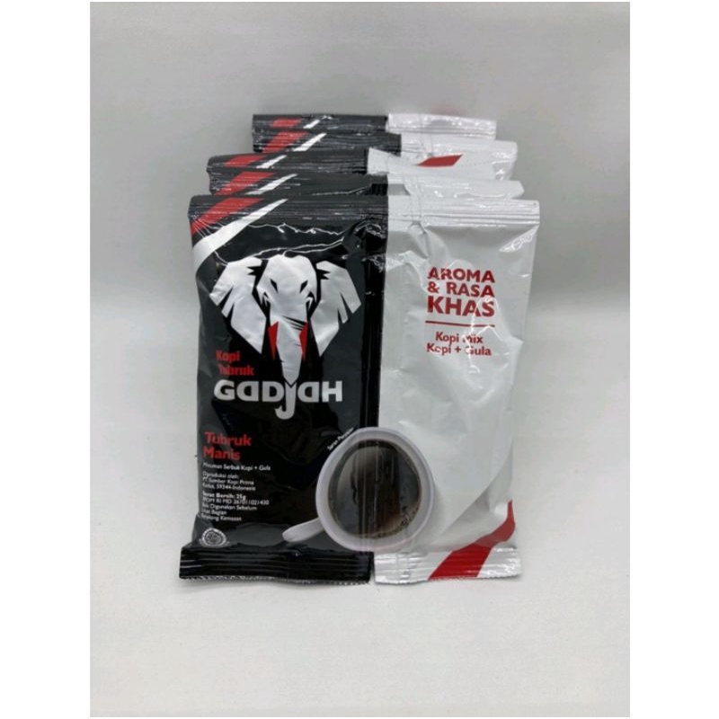 Kopi Gajah Tubruk + Gula 10 x 25gr