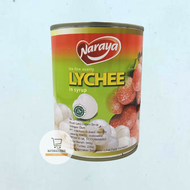 Naraya Longan atau Naraya Lychee Buah Kelengkeng / Leci dalam sirup 565gram