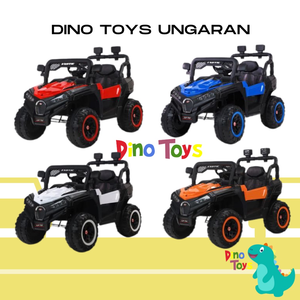 Mobil aki jeep exotic 12v DINO TOYS UNGARAN ejp 7704