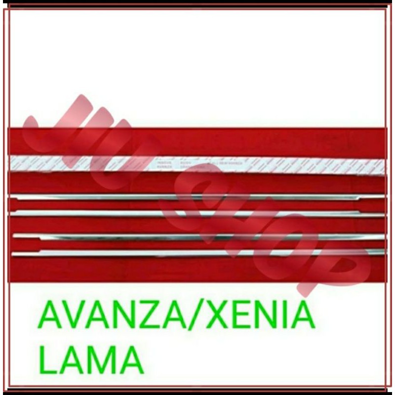 Lis Kaca Samping Avanza Xenia Chrome 2005-2011 Krom