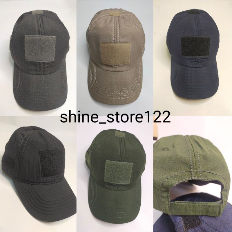Topi Tactical Polos | Topi Tni Militer Polos | Topi tactikal Velcro murah grosir