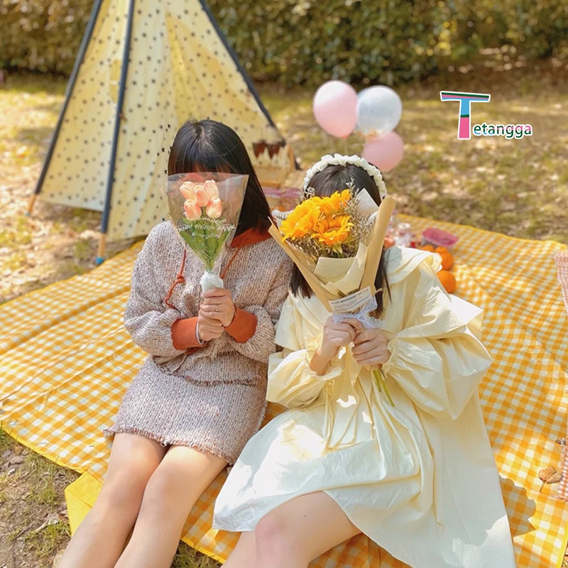 Tikar Piknik Tikar Tebal Waterproof Lipat Tahan Air Ukuran 1.5 x 2 m Outdoor Tikar Pantai Anti Air