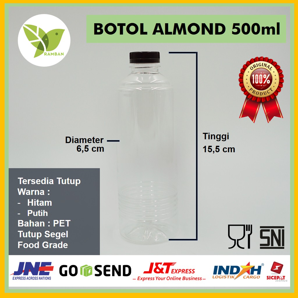 Botol Almond Ml Botol Kopi Ml Botol Plastik Pet Ml Botol