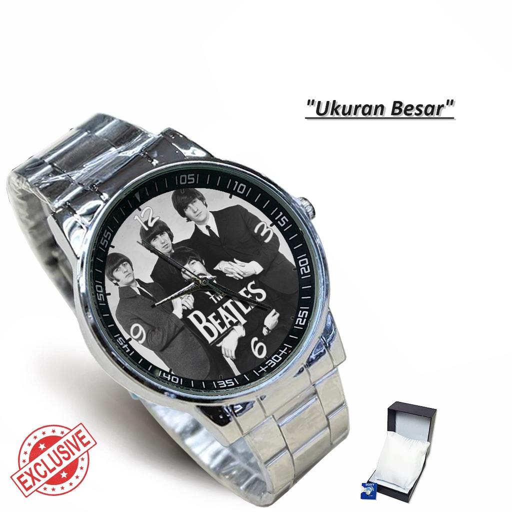 Jam Tangan Rantai Couple THE BEATLES (Nice)