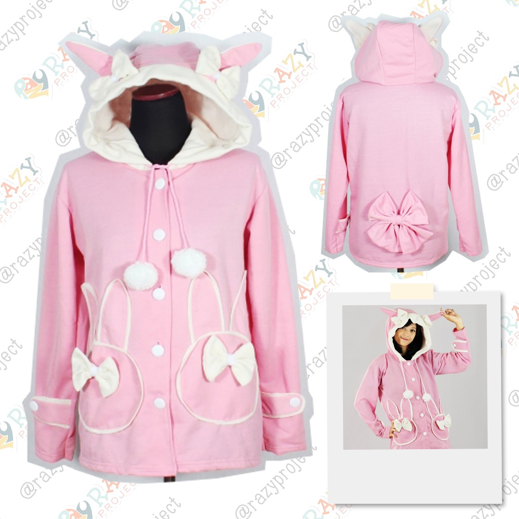 Usagi Bunny Kelinci Ribbon Pita Jacket Jaket Cute Lucu Cosplay Anime Jepang