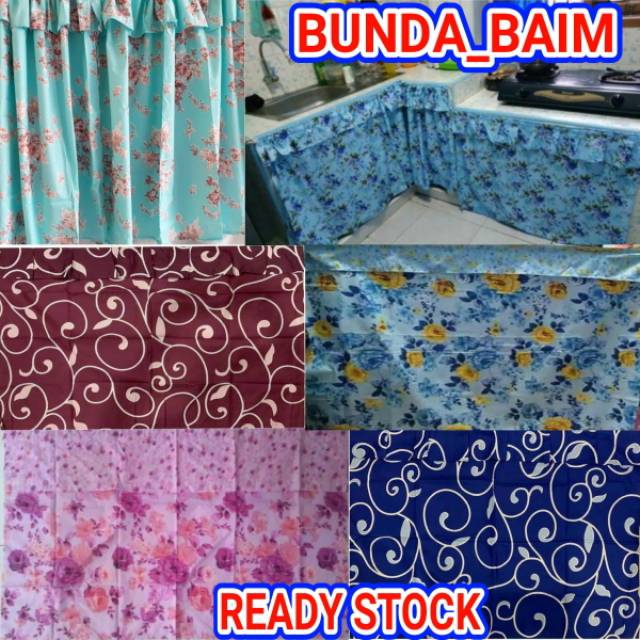  GORDEN  DAPUR  BON41 HORDENG KOLONG MEJA  DAPUR  MOTIF CERIA 