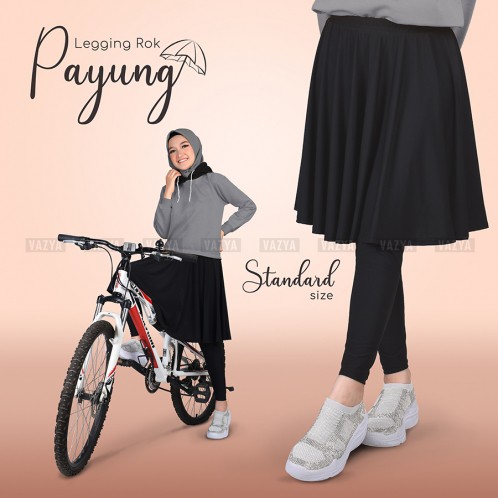 LEGGING ROK PAYUNG DEWASA STANDART Celana Leging Wanita Olahraga Senam Joging Fitnes Bersepeda