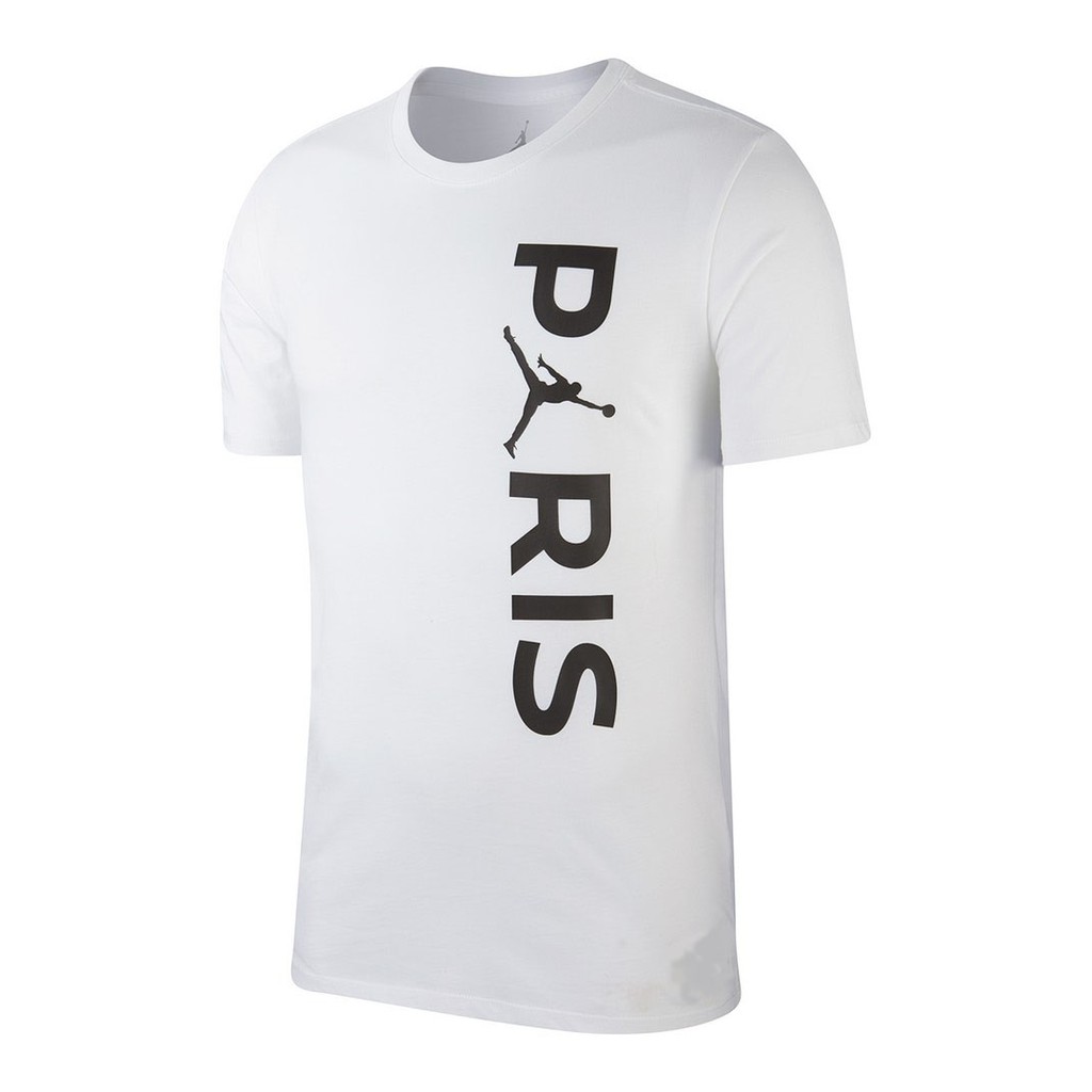 Kaos Paris Saint Germain x Air jordan putih