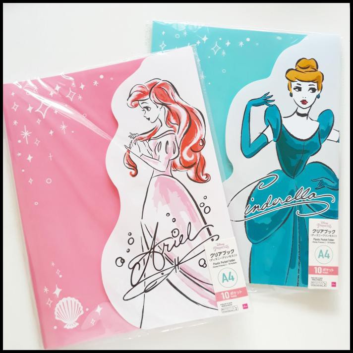 

Disney Princess Plastic Pocket Folder A4 10S / Clear File Holder Map - Cinderella