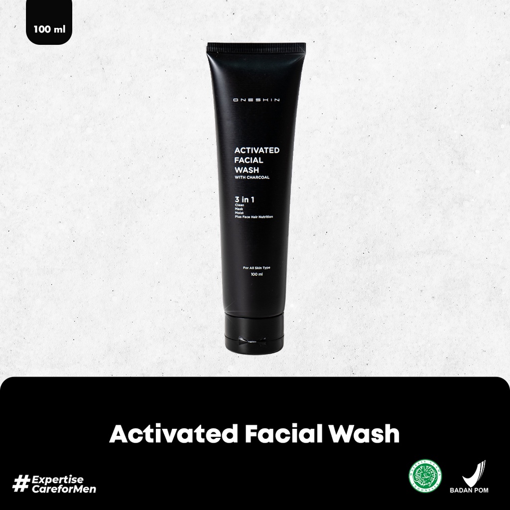 Jual Oneskin Activated Facial Wash "With Charcoal" Perawatan Kulit