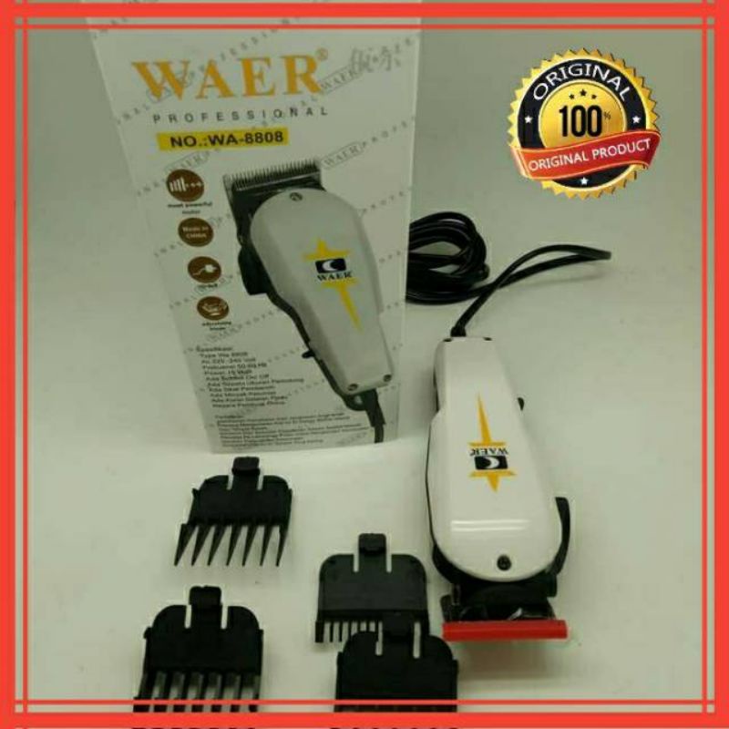 Original Waer WA-8808 // ALAT CUKUR RAMBUT // Cukuran Rambut Listrik