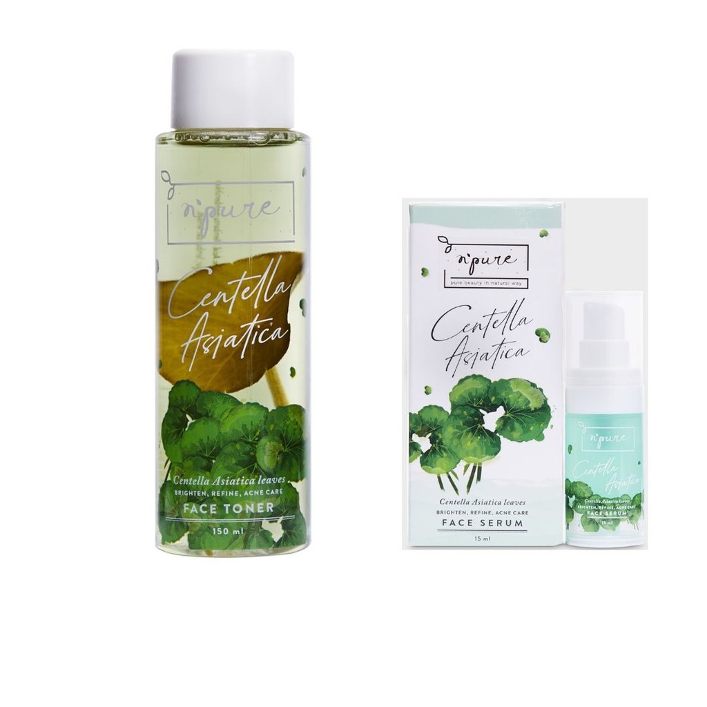 NPURE Centella Asiatica Cica Series | N Pure Toner Essence Face Wash Day Night Cream BY AILIN