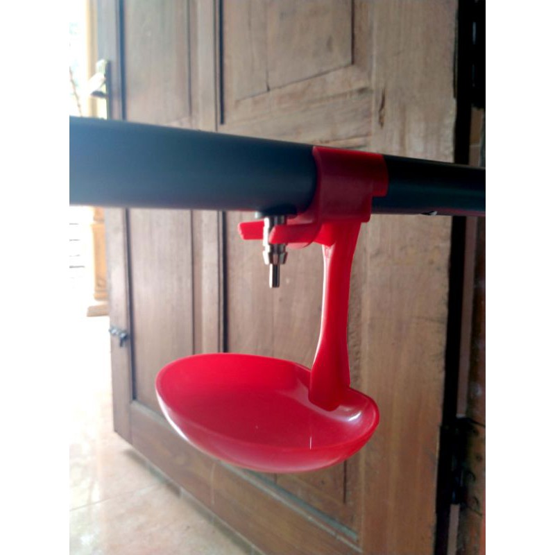 Satu Set Nipel Niplee Nepel Puyuh Ayam  Broiler Stainlees Drinker Tempat Minum puyuh Ayam stainles K