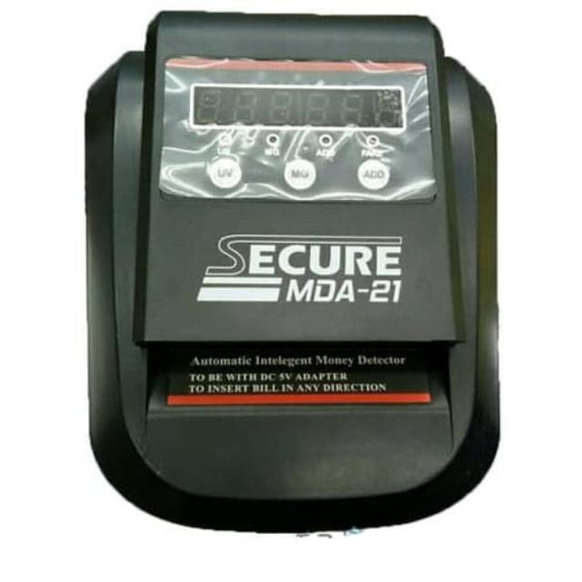 SECURE MDA21 - MONEY DETECTOR - MESIN DETEKSI TESTER UANG