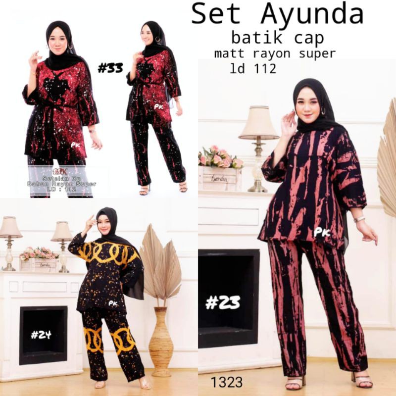 SET AYUNDA BATIK CAP