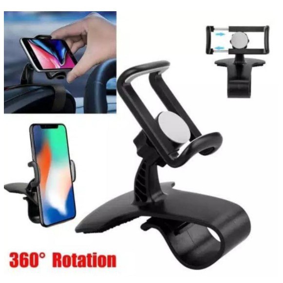 (GROSIRJAYA32) Holder Mobil HD 35 Stand Handphone Dudukan Hp Car Holder 3 in 1