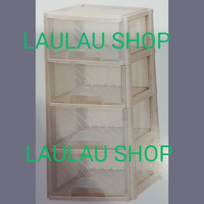 LACI CONTAINER SUSUN 4 LARGE MERK ASVITA / TEMPAT SURAT A4 / SERBAGUNA