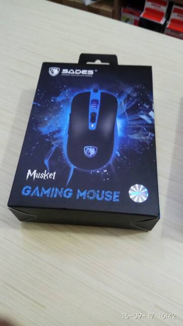 Mouse Gaming Macro Sades musket PROGRAMMABLE 4000DPI