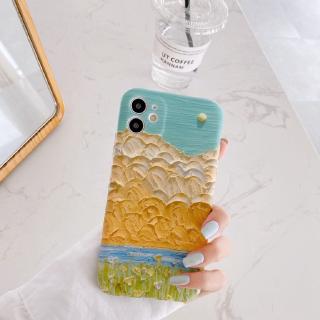 Soft Case Motif Lukisan Minyak Bunga Gaya Vintage Untuk