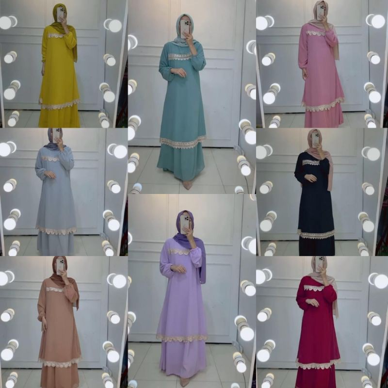 GAMIS MELAYU RENDA BORDIR