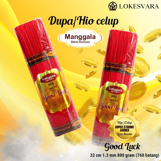 Dupa Hio Wangi Harum Celup Manggala 32cm &amp; 39cm 800gram Merah