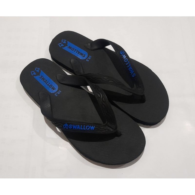 Sandal Jepit Swallow Hitam m02 37 - 42 original