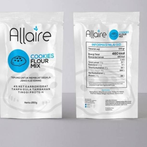 

Wm28 Tepung Keto Kukis Kue Kering Halal Allaire Cookies Flour Mix 500