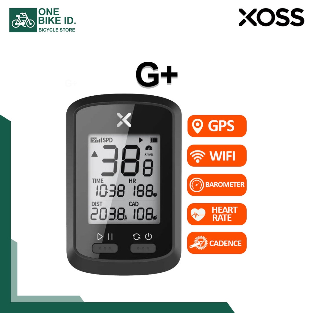 XOSS G Plus G GPS Bike Cycling Computer Support Cadence Heart Rate Sensor ANT+ 