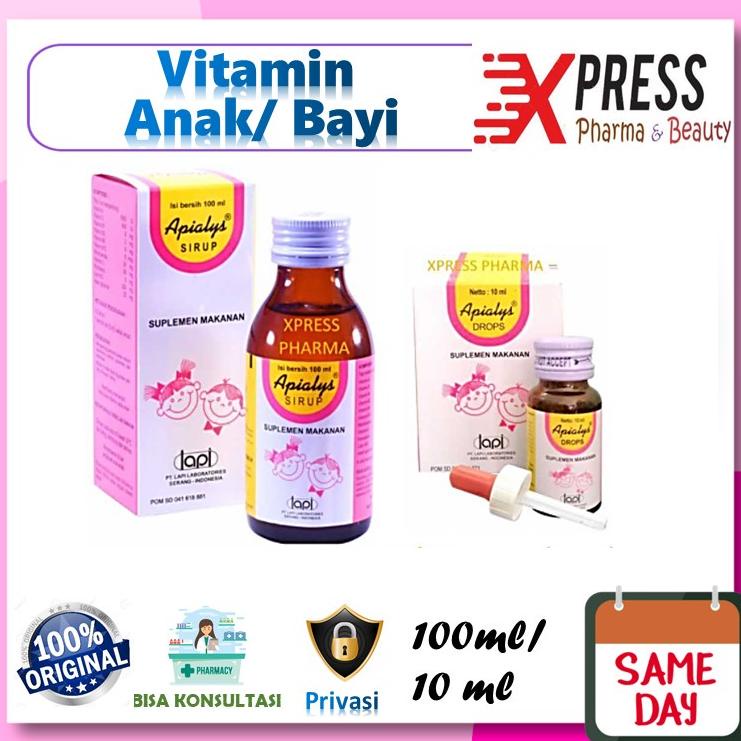 [PROMO WT848] ⚡XPRESS⚡ Apialys sirup / drop Apyalis Apialis Obat Vitamin Anak Bayi Drops Nafsu Makan Zr Paling Popular