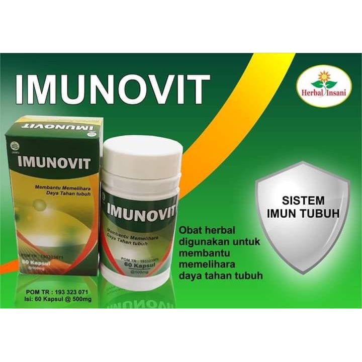 Imunovit Kapsul Vitamin Penambah Stamina Dan Imunitas Jahe Temulawak Habbatussaudah Shopee Indonesia