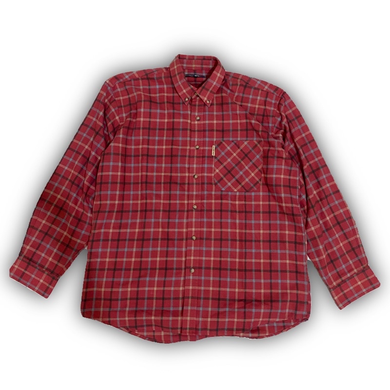 kemeja Flannel polo size XL