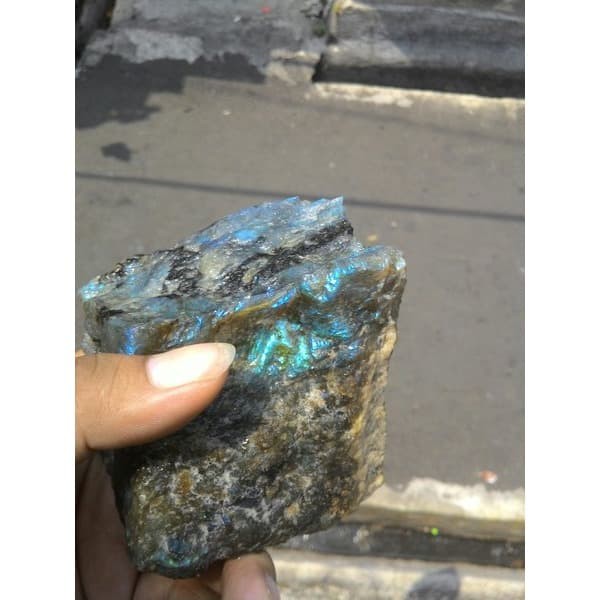 Bahan / rough labrador / moonstone labradorite / rainbow biduri bulan