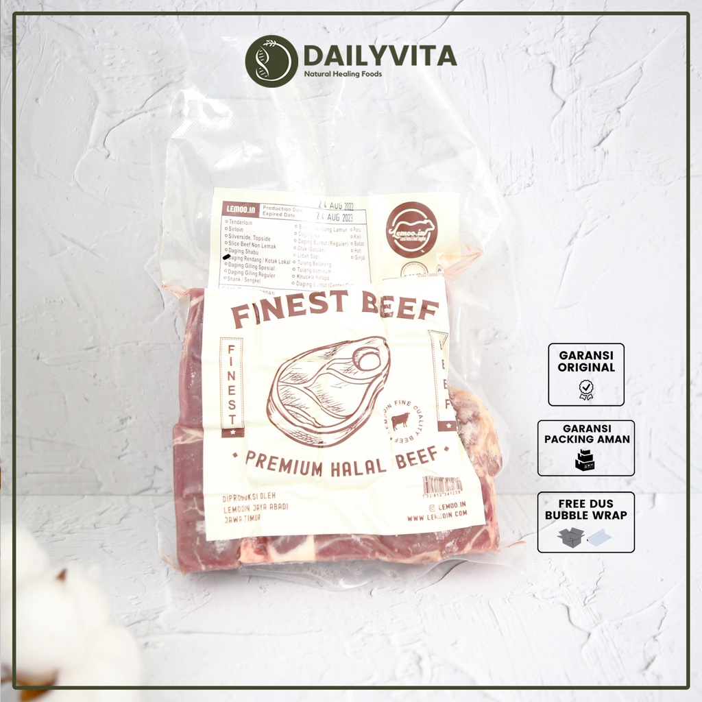 Lemooin Daging sapi grassfed/ Giling Special/Slice Beef (Shabu)/Kotak (Rendang) 500 gr Lokal Halal