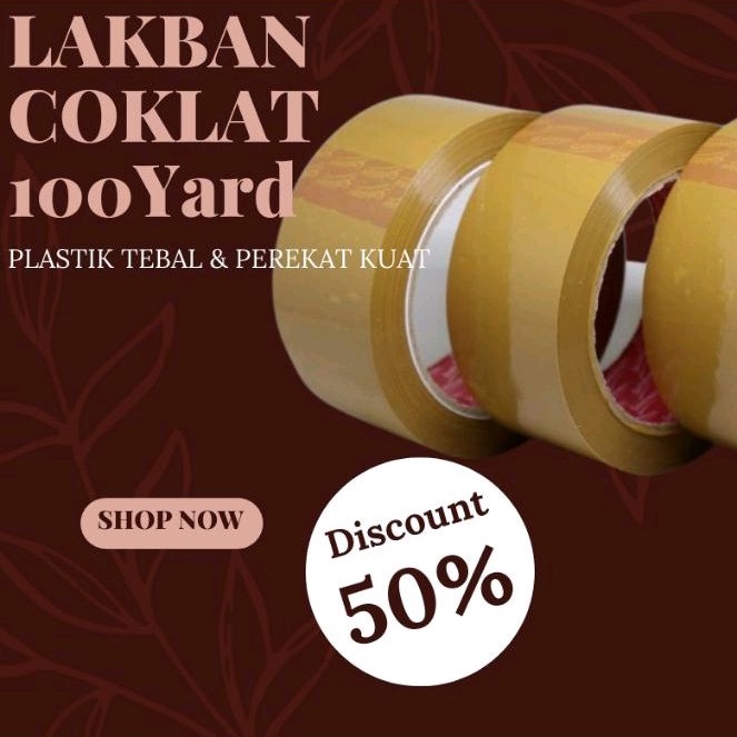 

Lakban Coklat 45 MM X 90 YARD Kualitas Premium