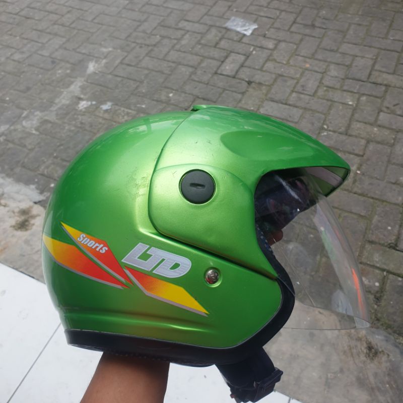 HELM LTD BEKAS HIJAU ORIGINAL