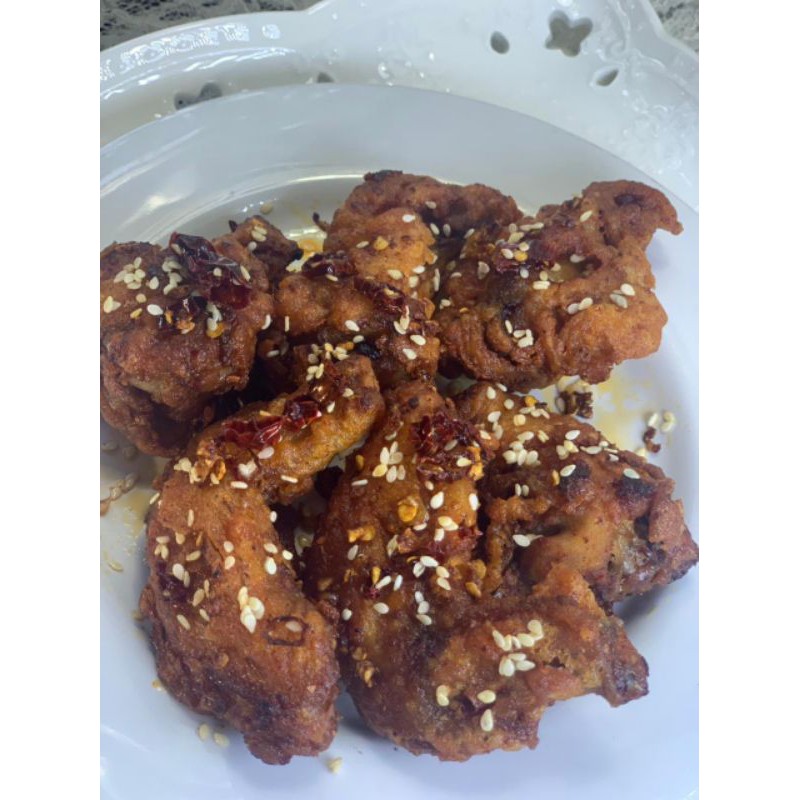 

(hanchick) Ayam goreng korea siap saji.