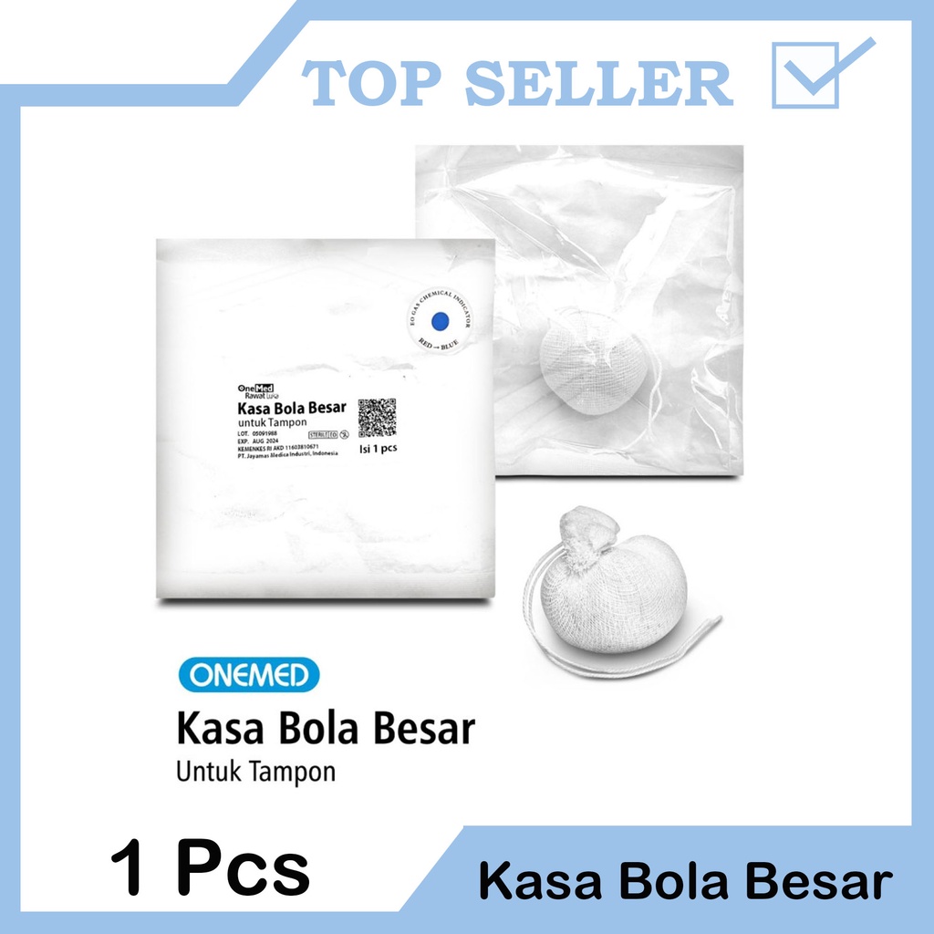 Kasa Bola Besar Steril Untuk Tampon OneMed Isi 1 Pcs