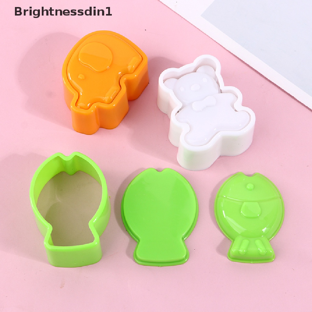 3 Pcs / set Alat Cetakan Pembuat Bola Nasi Sushi 3 Hewan Untuk Dekorasi Butik