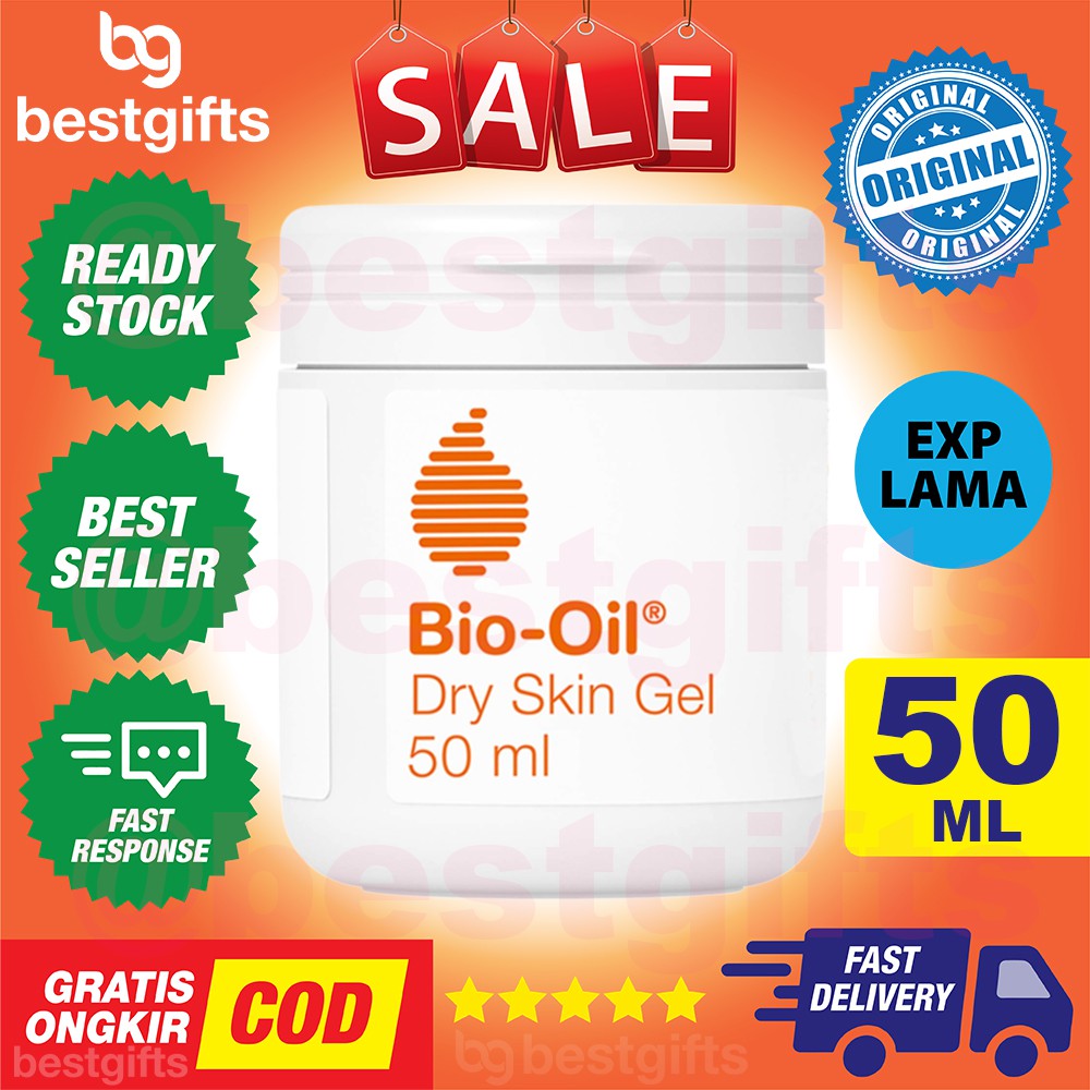 BIO OIL BIOOIL 50ML 50 ML DRY SKIN GEL JEL PERAWATAN KULIT KERING PENGHILANG BEKAS LUKA STRETCH MARK